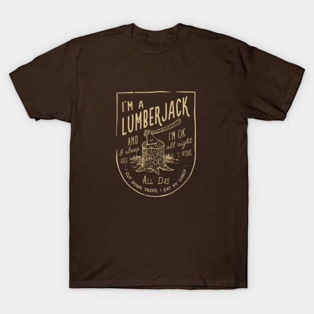 The Lumberjack Song Monty Pythons TShirt TeePublic